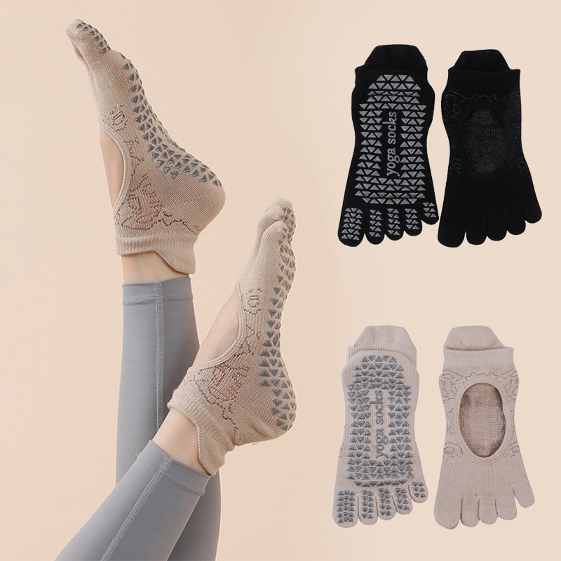 Medias Para Pilates Y Yoga - Women Yoga Toe Socks High Quality