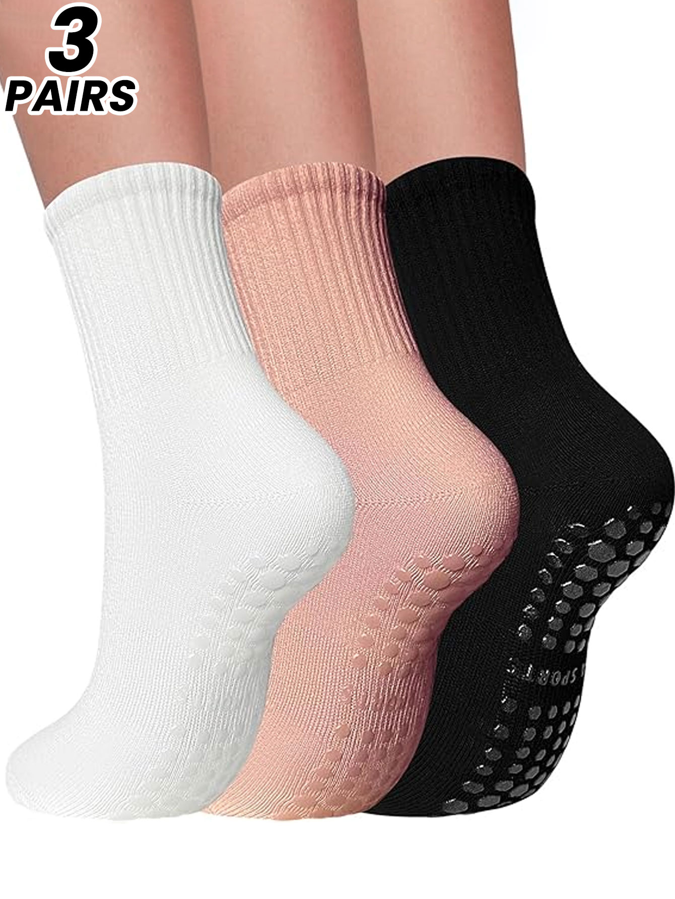 Medias Para Pilates Y Yoga - 3 pairs of professional yoga socks