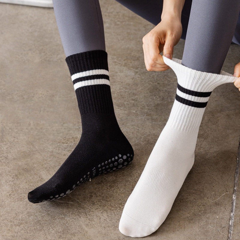 Women Non Slip Yoga Socks, Gri - Pilates Yoga Workout 评论和价格