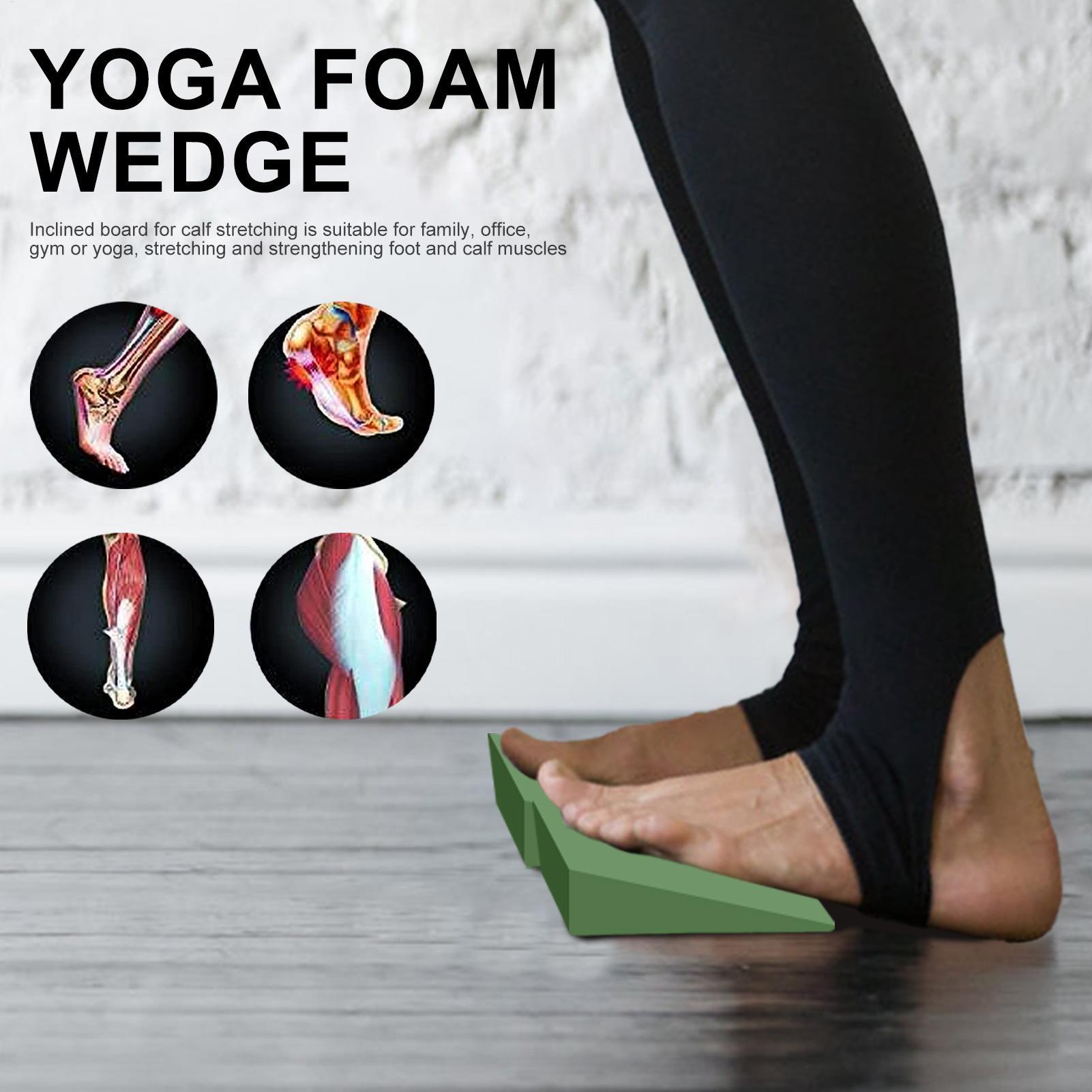1Pairs Yoga Wedge Blocks EVA F - Pilates Yoga Block Exercises 评论和价格