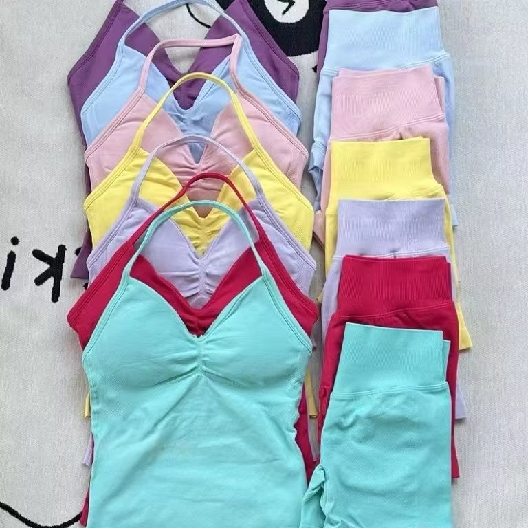 1-2 Pieces Gym Set Women Backl - Pilates Yoga Set 评论和价格